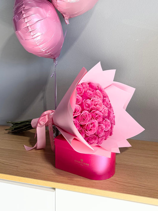 Pink Rose Bouquet / Ramo Buchón