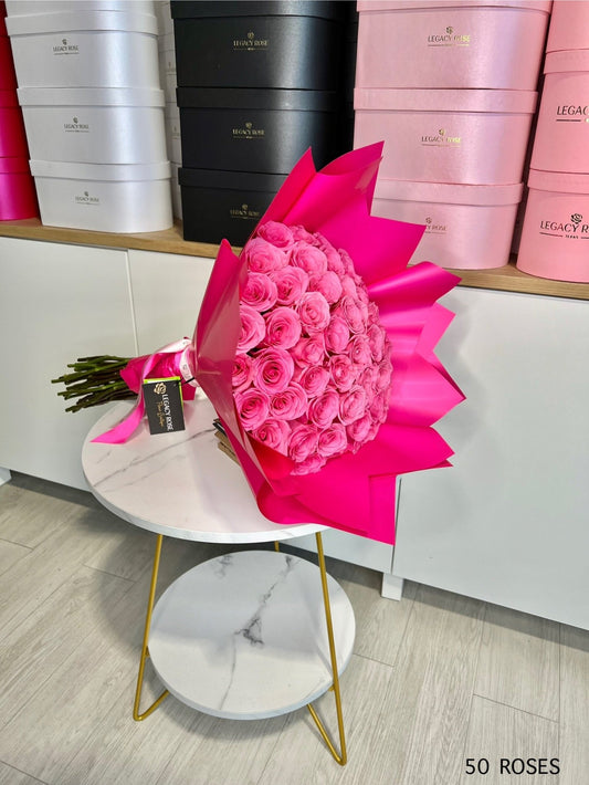 Pink Rose Bouquet / Ramo Buchón - Legacy Rose TX