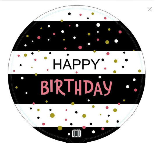 18” Black & White Birthday Balloon - Legacy Rose TX