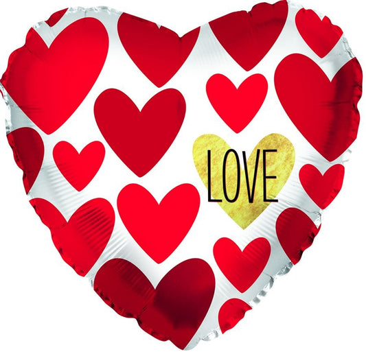 18” LOVE Gold Heart - Legacy Rose TX