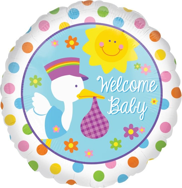 18” Welcome Baby Balloon - Legacy Rose TX
