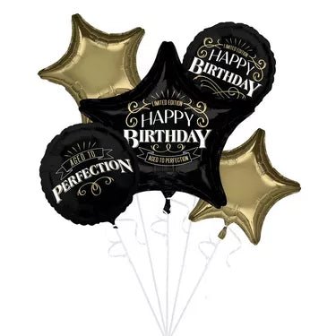 Better With Age Birthday Foil Balloon Bouquet, 5pc - Legacy Rose TX
