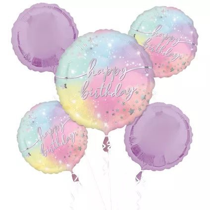 Birthday Balloons in Pastel - Legacy Rose TX