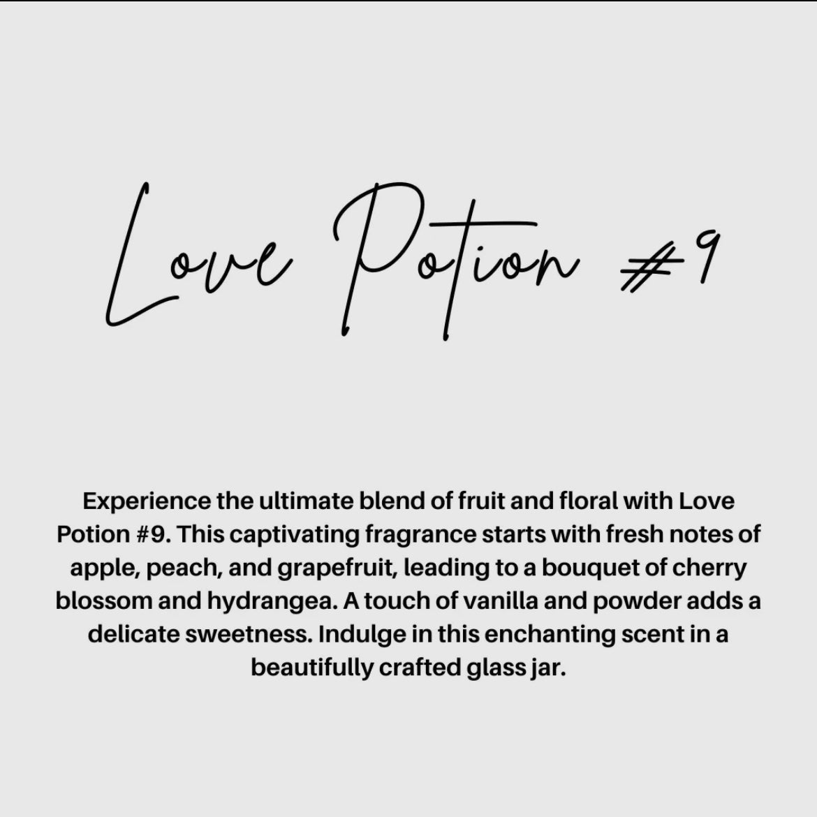 Love Potion #9 Candle - Legacy Rose TX