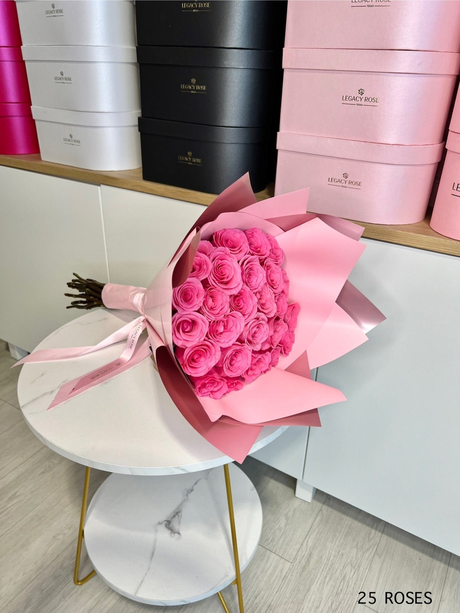 Pink Rose Bouquet / Ramo Buchón - Legacy Rose TX