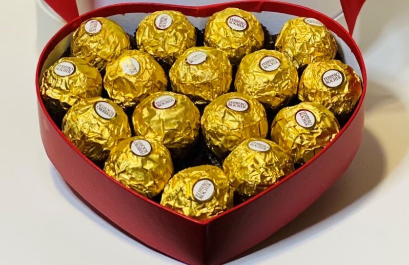 Heart Box With Chocolates - Legacy Rose TX